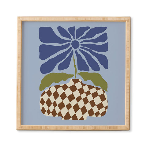Miho Big blooming flowerpot Framed Wall Art