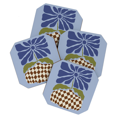 Miho Big blooming flowerpot Coaster Set