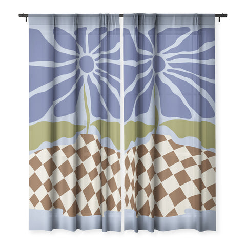 Miho Big blooming flowerpot Sheer Non Repeat