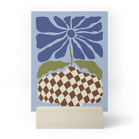 Miho Big blooming flowerpot Mini Art Print