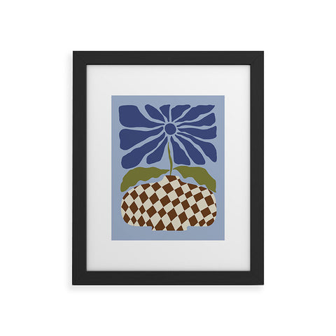 Miho Big blooming flowerpot Framed Art Print