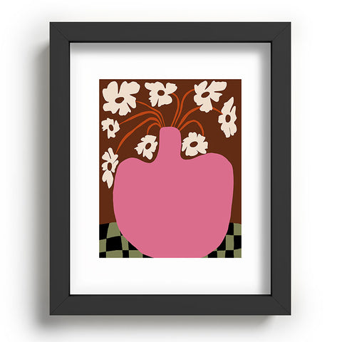 Miho Big pot with flower Recessed Framing Rectangle