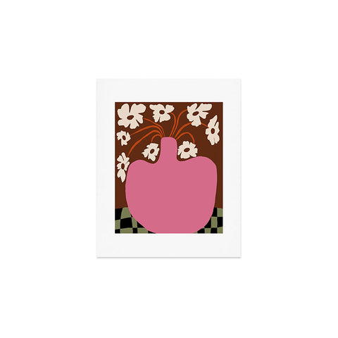 Miho Big pot with flower Art Print