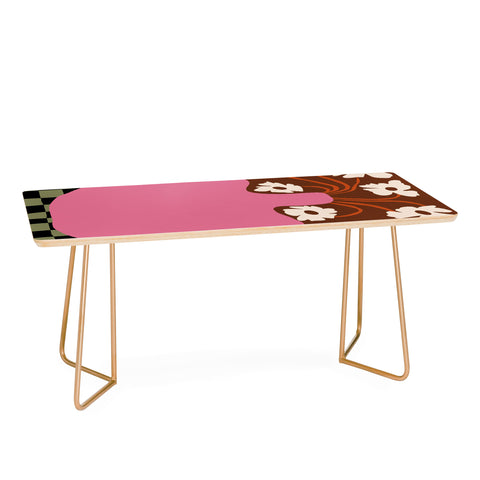 Miho Big pot with flower Coffee Table