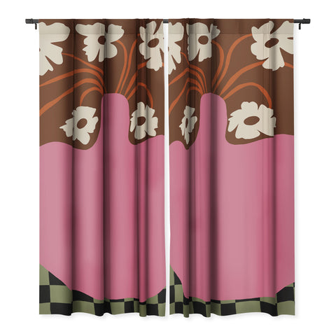 Miho Big pot with flower Blackout Non Repeat