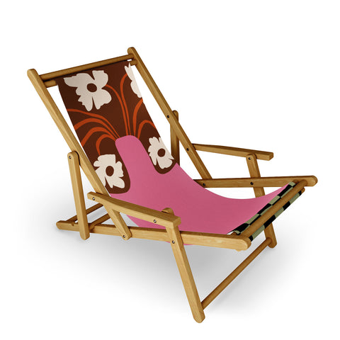 Miho Big pot with flower Sling Chair