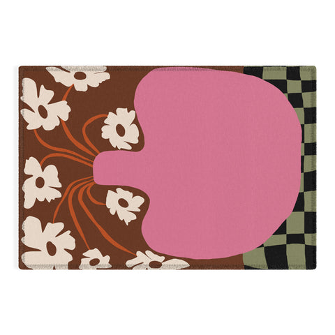 Miho Big pot with flower Outdoor Rug