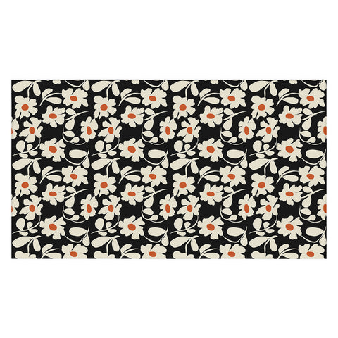 Miho Black and white floral I Tablecloth