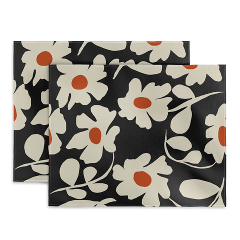 Miho Black and white floral I Placemat