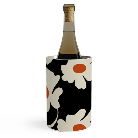 Miho Black and white floral I Wine Chiller