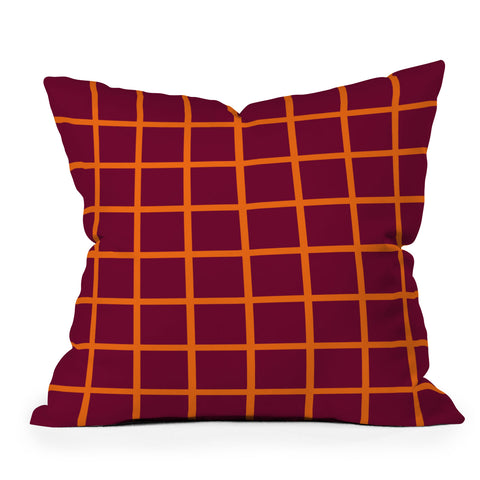 Miho chequered Outdoor Throw Pillow