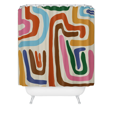 Miho Feeling flow Shower Curtain