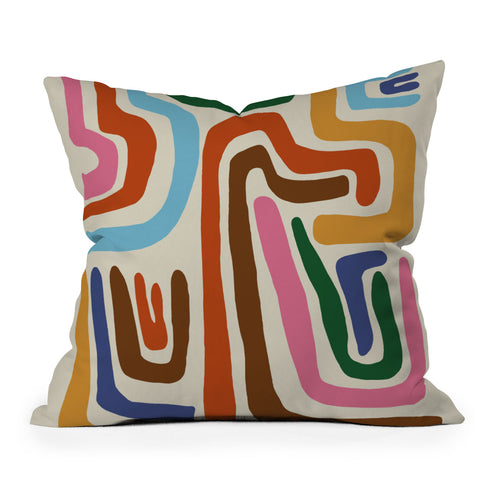 Miho Feeling flow Throw Pillow