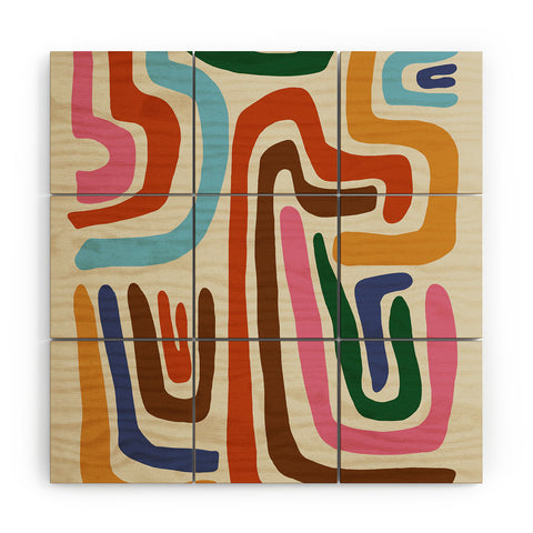 Miho Feeling flow Wood Wall Mural