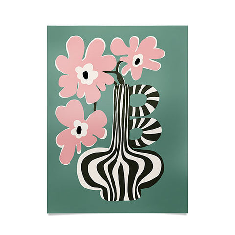 Miho Floral strip Poster