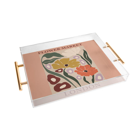 Miho flower market london Acrylic Tray