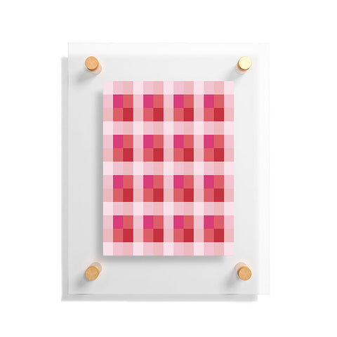 Miho geometrical color illusion Floating Acrylic Print