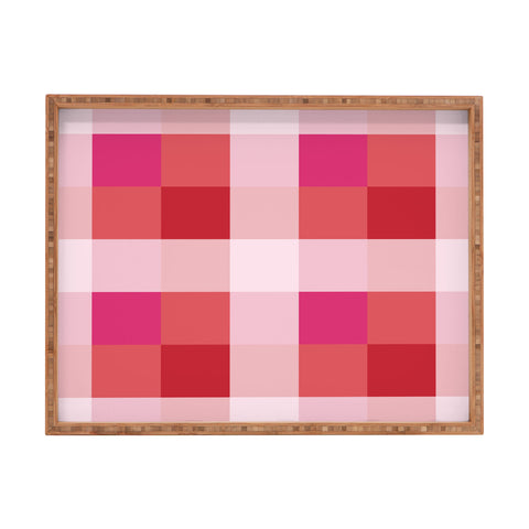 Miho geometrical color illusion Rectangular Tray