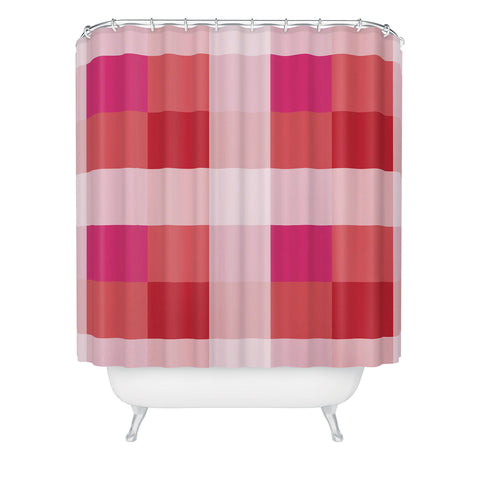 Miho geometrical color illusion Shower Curtain
