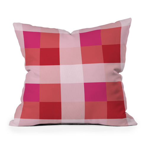 Miho geometrical color illusion Throw Pillow