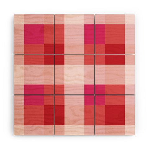 Miho geometrical color illusion Wood Wall Mural