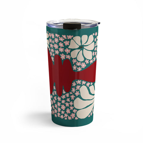 Miho Happy Retro flower vase 1 Travel Mug