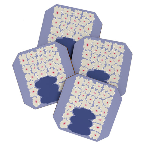 Miho Little Daisy Vase Coaster Set