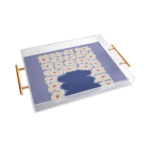 Miho Little Daisy Vase Acrylic Tray