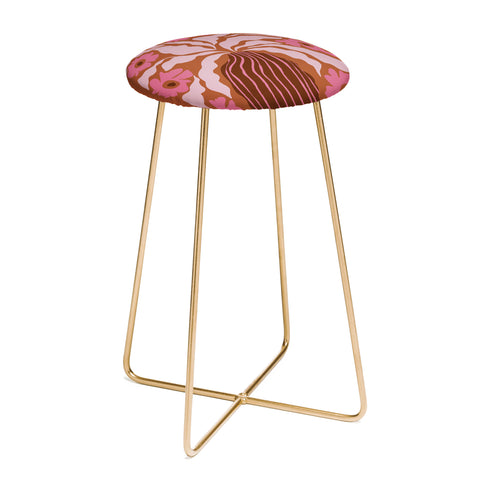 Miho Midcentury blooming pot Counter Stool