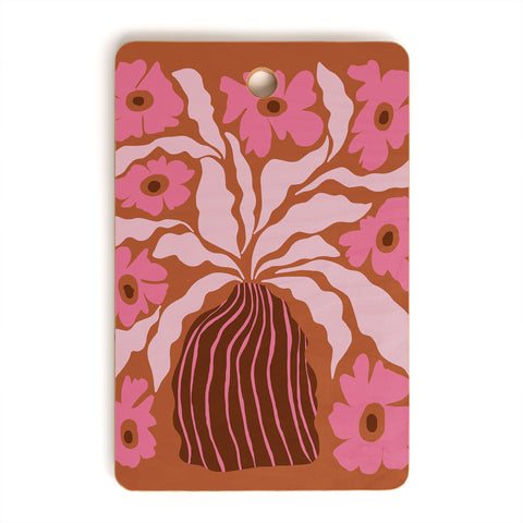 Miho Midcentury blooming pot Cutting Board Rectangle