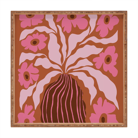 Miho Midcentury blooming pot Square Tray