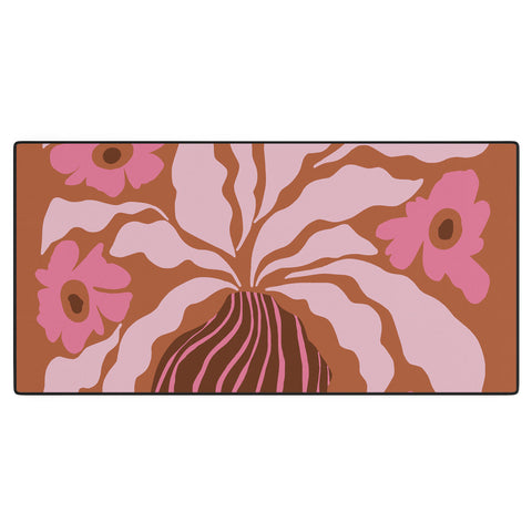 Miho Midcentury blooming pot Desk Mat