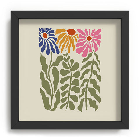 Miho MidCentury floral Recessed Framing Square