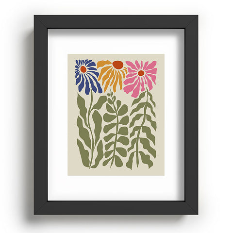 Miho MidCentury floral Recessed Framing Rectangle