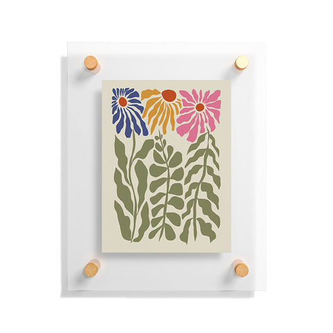 Miho MidCentury floral Floating Acrylic Print
