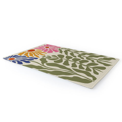 Miho MidCentury floral Area Rug