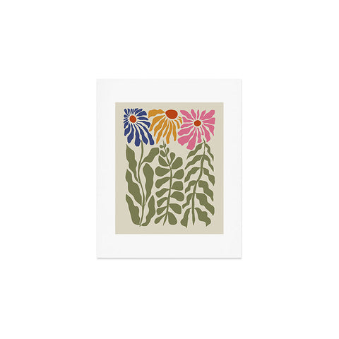 Miho MidCentury floral Art Print