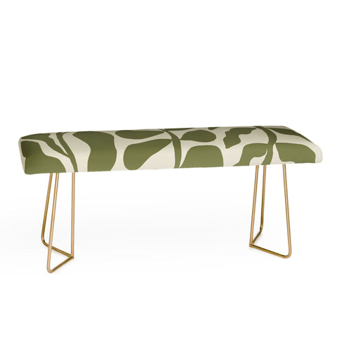 Miho MidCentury floral Bench