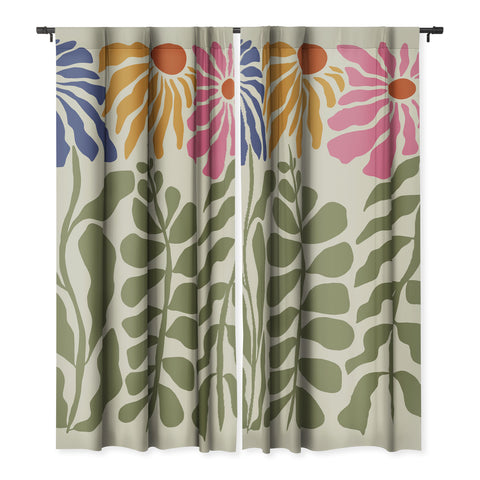 Miho MidCentury floral Blackout Non Repeat