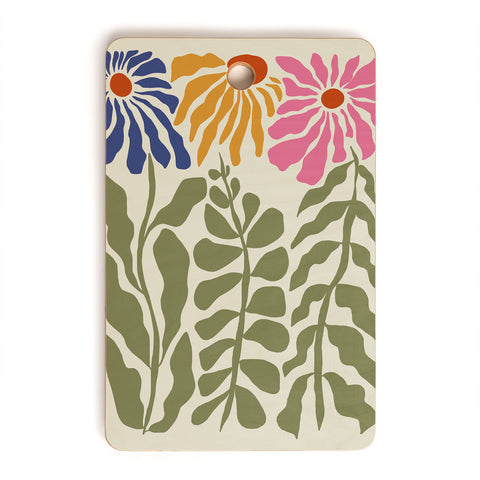 Miho MidCentury floral Cutting Board Rectangle