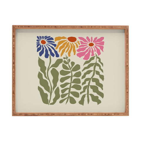 Miho MidCentury floral Rectangular Tray