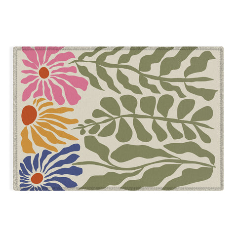 Miho MidCentury floral Outdoor Rug
