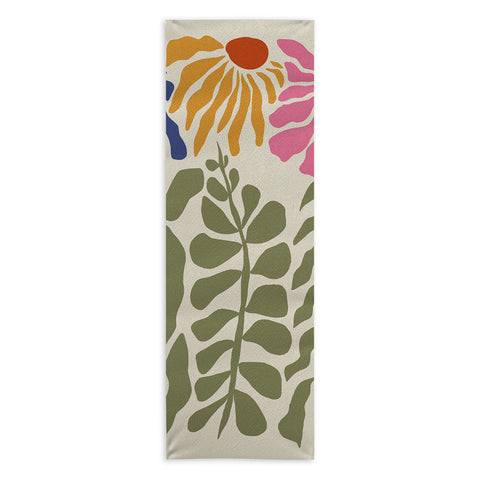 Miho MidCentury floral Yoga Towel