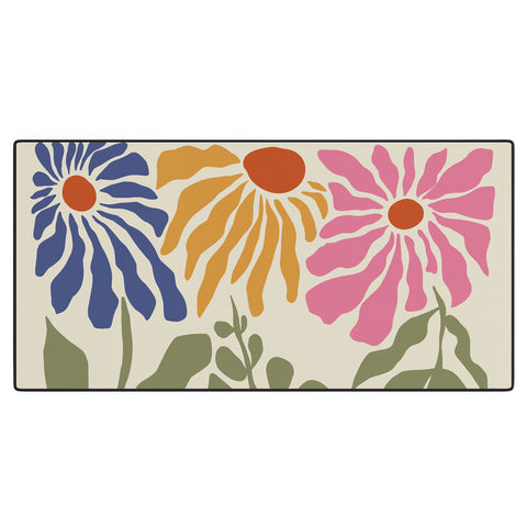 Miho MidCentury floral Desk Mat