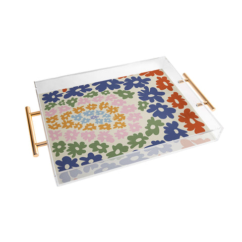 Miho Mini Reto Daisy Acrylic Tray