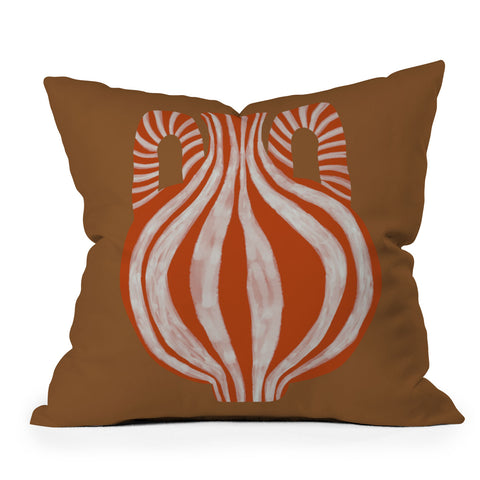 Miho Minimal Pottery 1 Throw Pillow