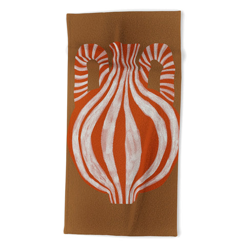 Miho Minimal Pottery 1 Beach Towel
