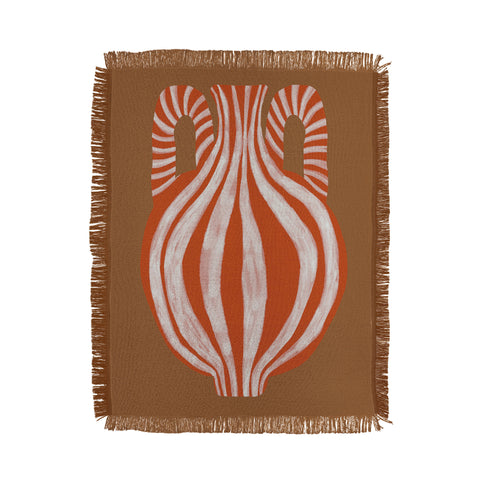 Miho Minimal Pottery 1 Throw Blanket