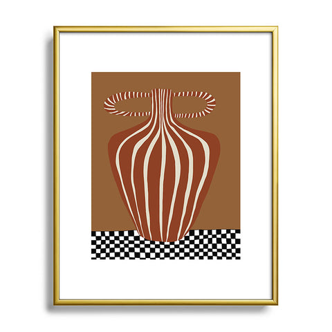 Miho Minimal Pottery 2 Metal Framed Art Print