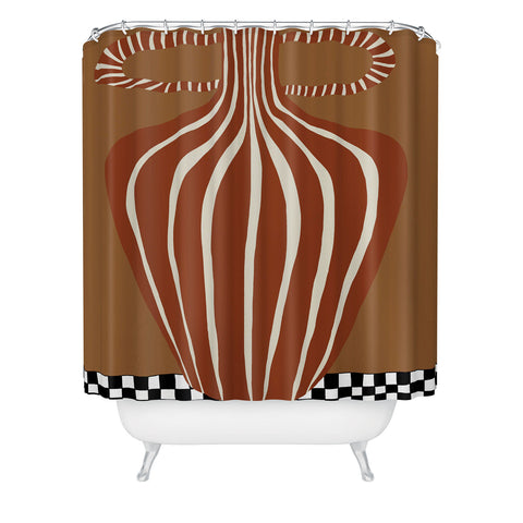 Miho Minimal Pottery 2 Shower Curtain